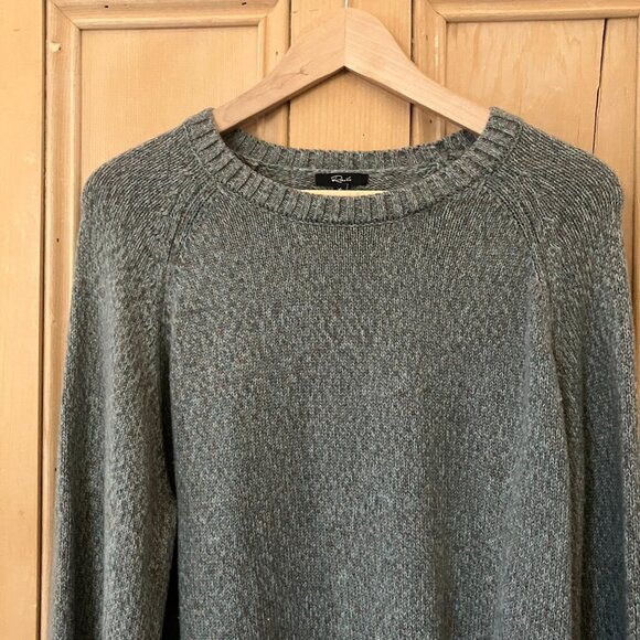 Rails Men Donovan Oregano Herringbone Old Money Designer Sweater XL Green FA NWT - Picture 3 of 12
